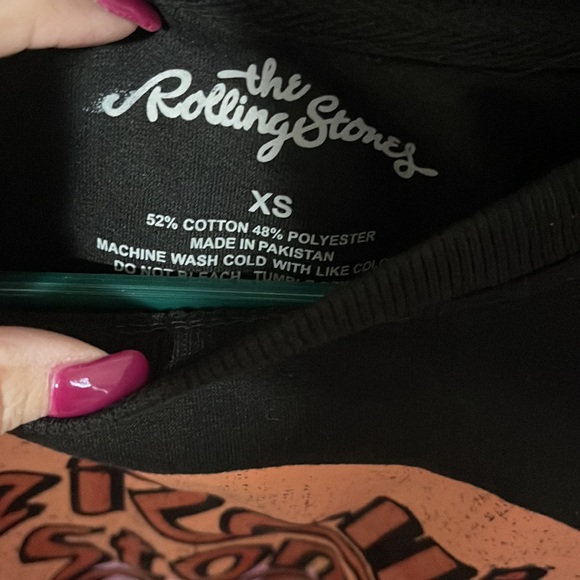 The Rolling Stones Sweatshirt New Sz XS - Picture 3 of 3